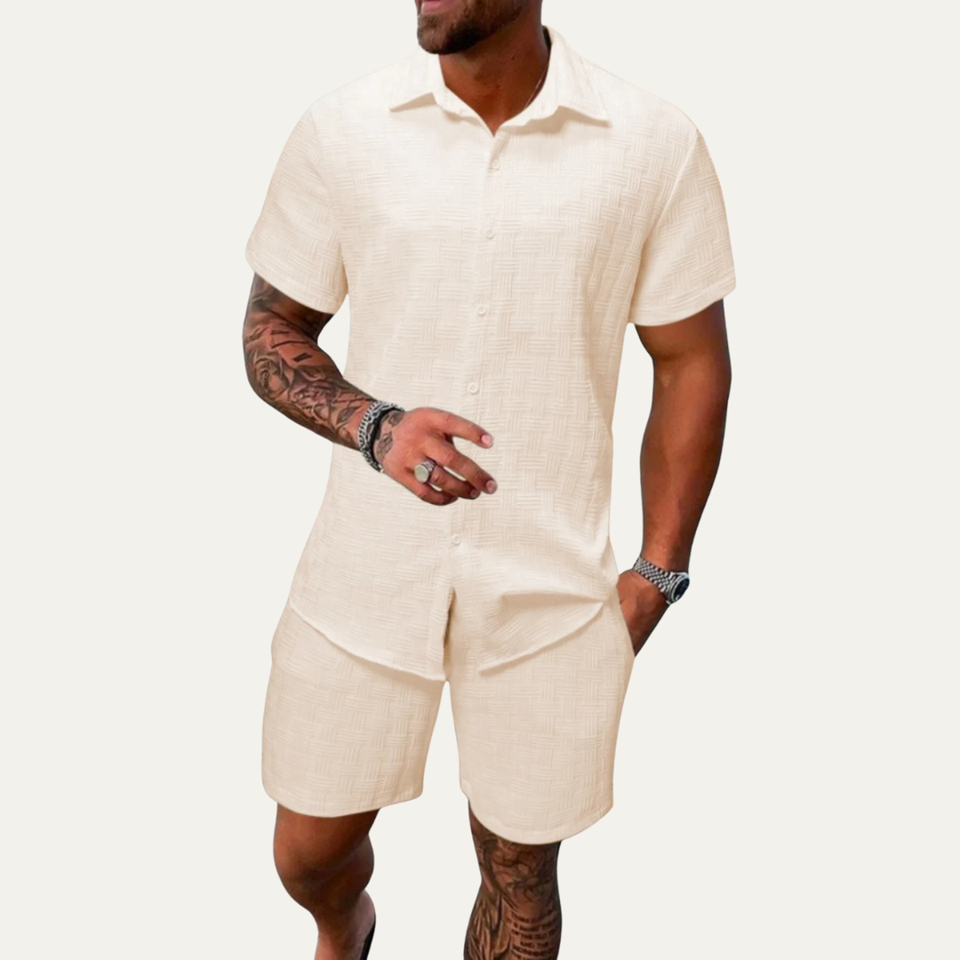 The Taranto Men’s Summer Beach Set – Shirt and Shorts