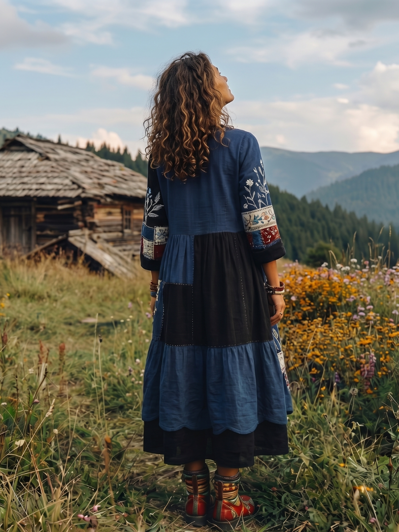 Women's Longline Long Sleeve Midi Dress