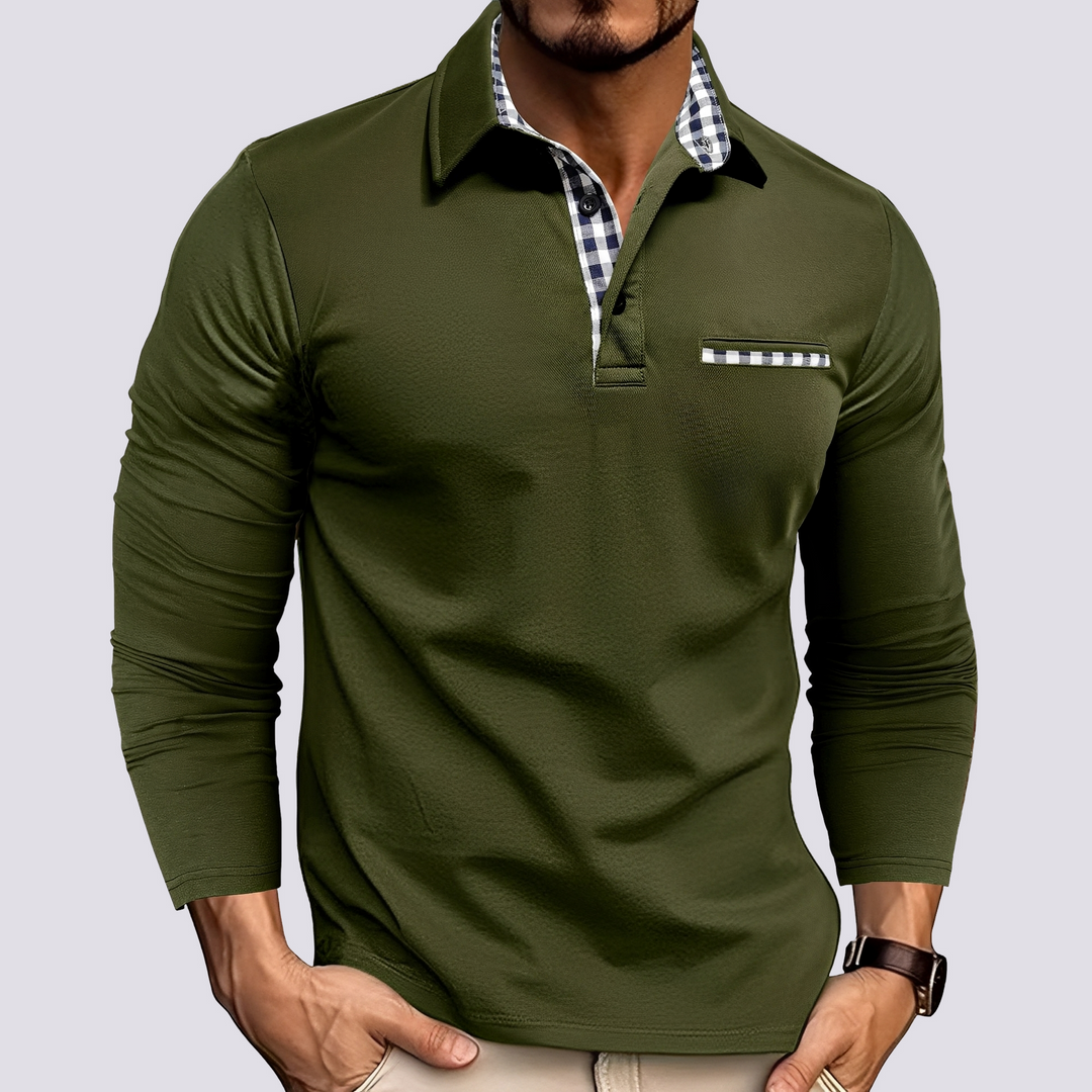 Mark – Polo shirt for men – Casual long-sleeve shirt