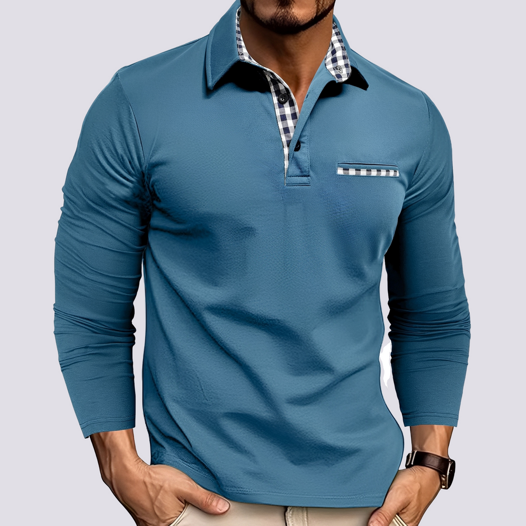 Mark – Polo shirt for men – Casual long-sleeve shirt