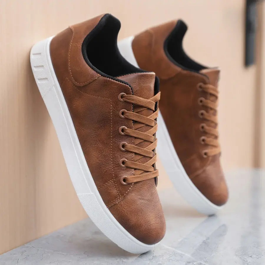 Men’s Low-Top Lace-Up Casual Sneakers