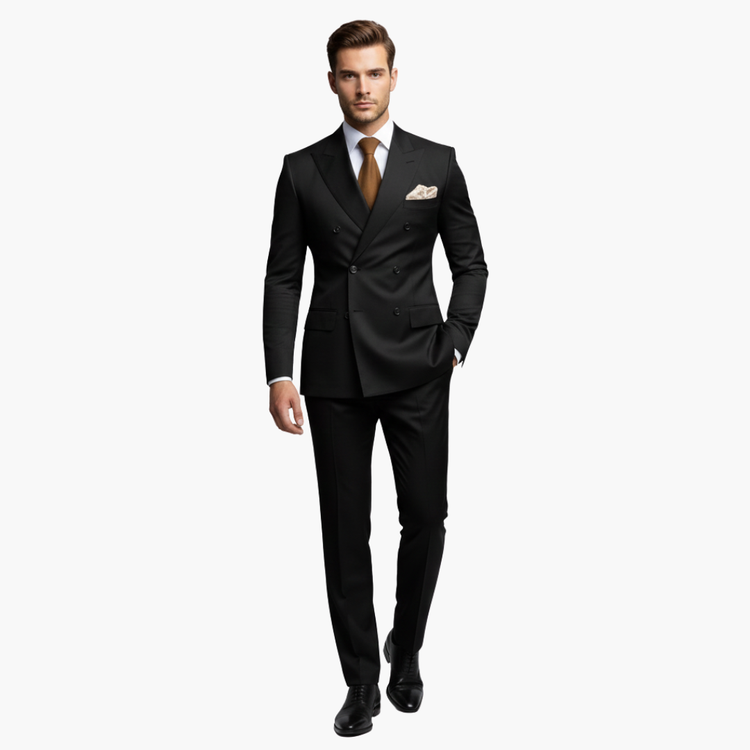 Slim Fit Men's Suit Two-Piece Set