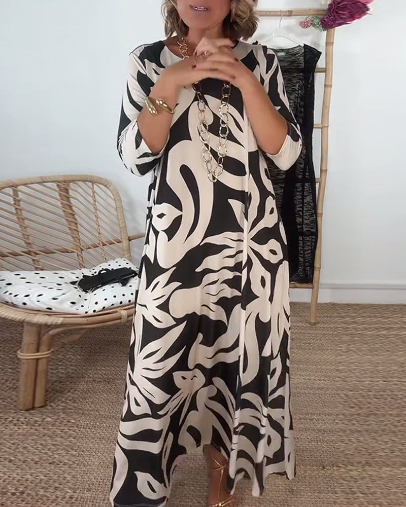 Stella - Abstract Muse Maxi Dress