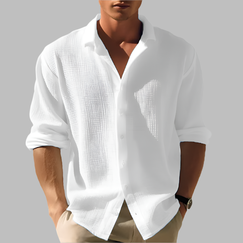 Chemise Décontractée à Manches Longues pour Homme
