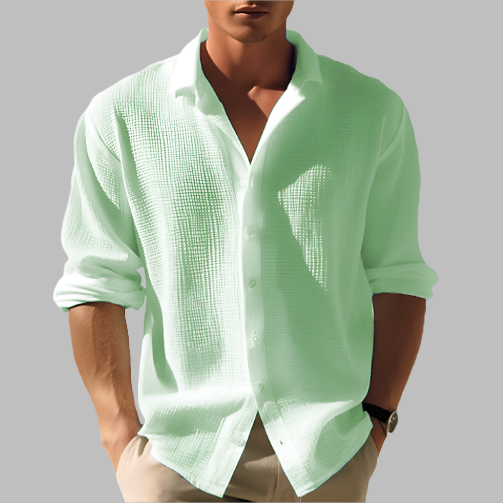 Chemise Décontractée à Manches Longues pour Homme