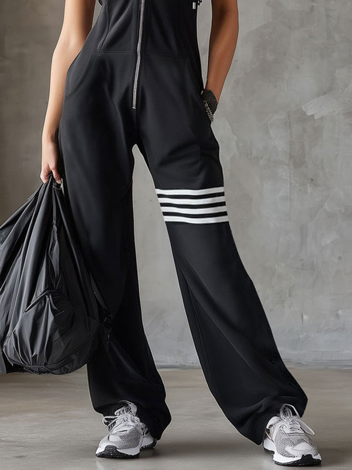 Women's Hooded Sleeveless Jumpsuit