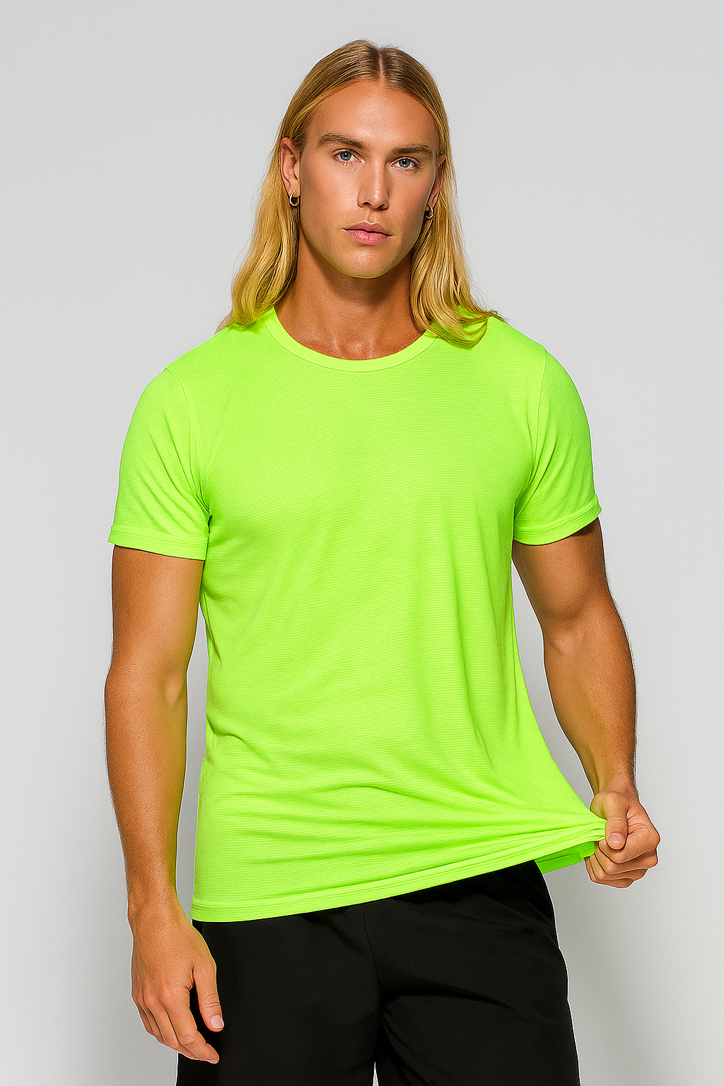 Men’s Soft Stretch Cotton Crew Neck T-Shirt