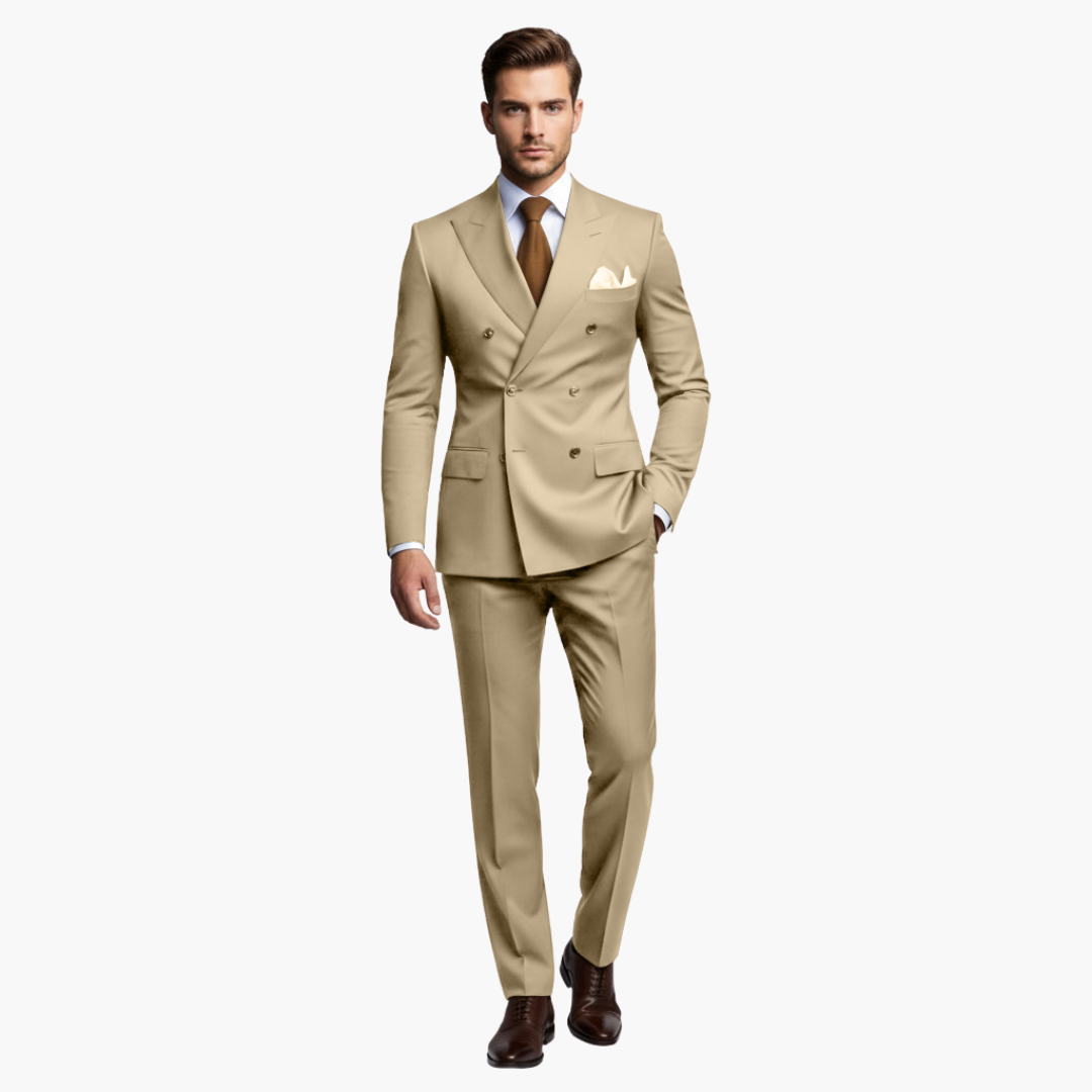 Slim Fit Men's Suit Two-Piece Set