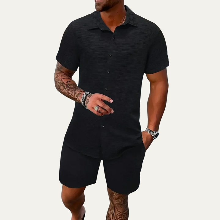 The Taranto Men’s Summer Beach Set – Shirt and Shorts