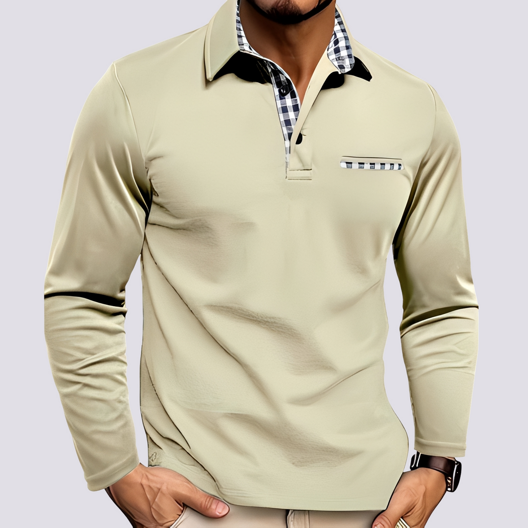 Mark – Polo shirt for men – Casual long-sleeve shirt