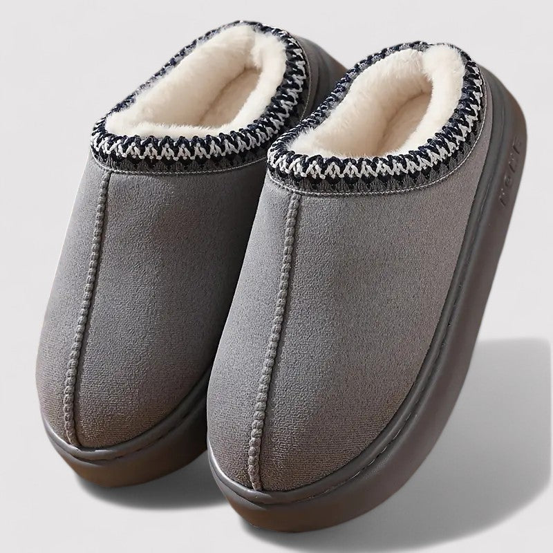 Women's Plush-Lined Slip-On House Slippers
