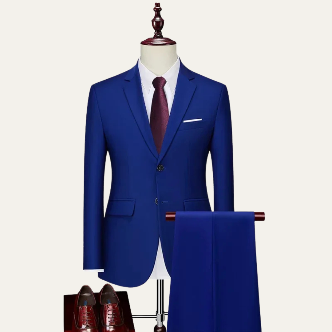 The Benevento Men’s 2 Piece Suit – Formal Wedding & Business Suit Set