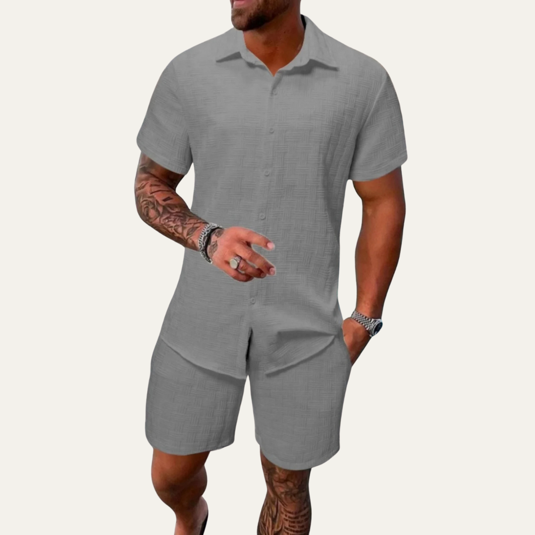 The Taranto Men’s Summer Beach Set – Shirt and Shorts