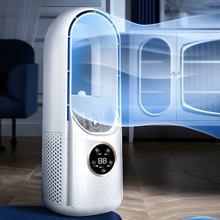 Tichý bezlopatkový přenosný vzduchový chladicí ventilátor pro domácnost a kancelář