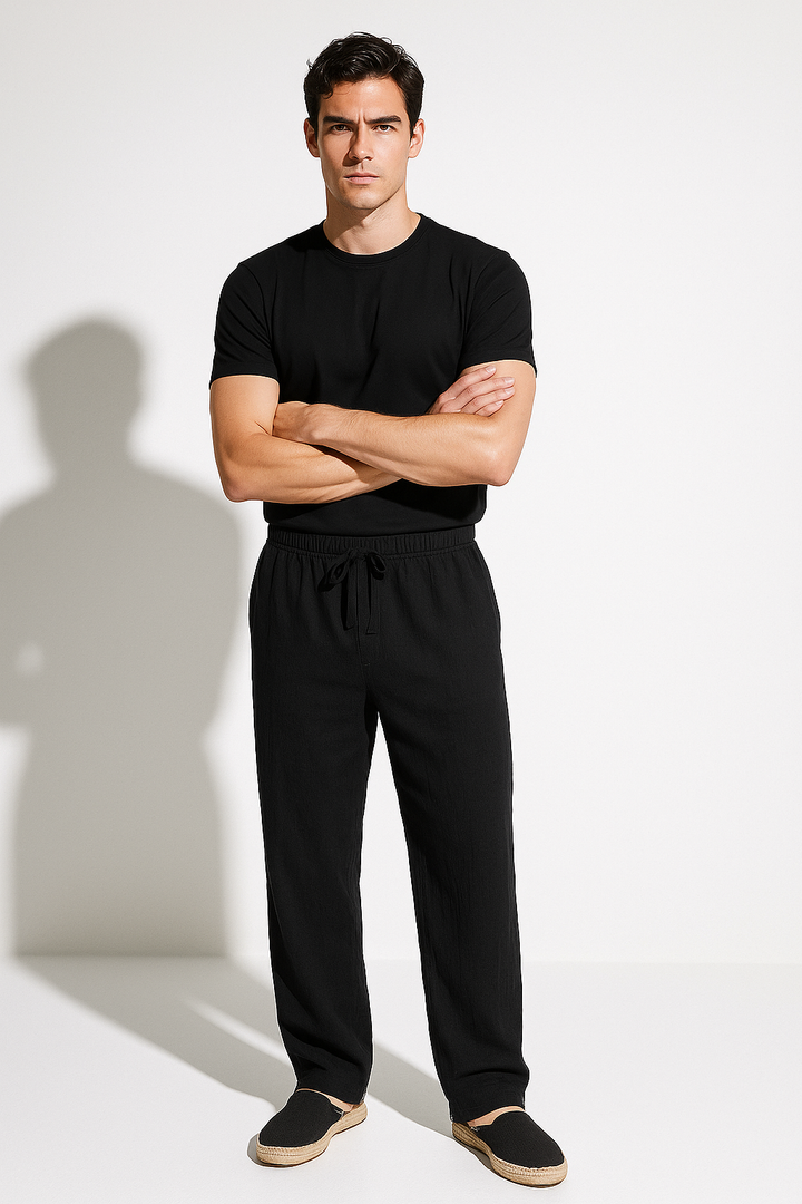 Men’s Linen Drawstring Pants