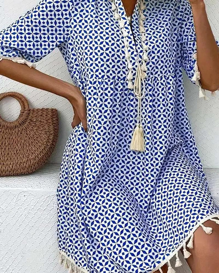 Angelina  - Short Sleeve Mini Dress