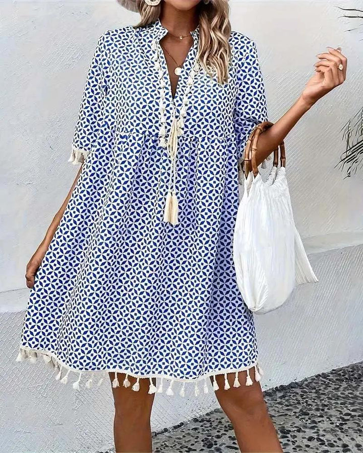 Angelina  - Short Sleeve Mini Dress