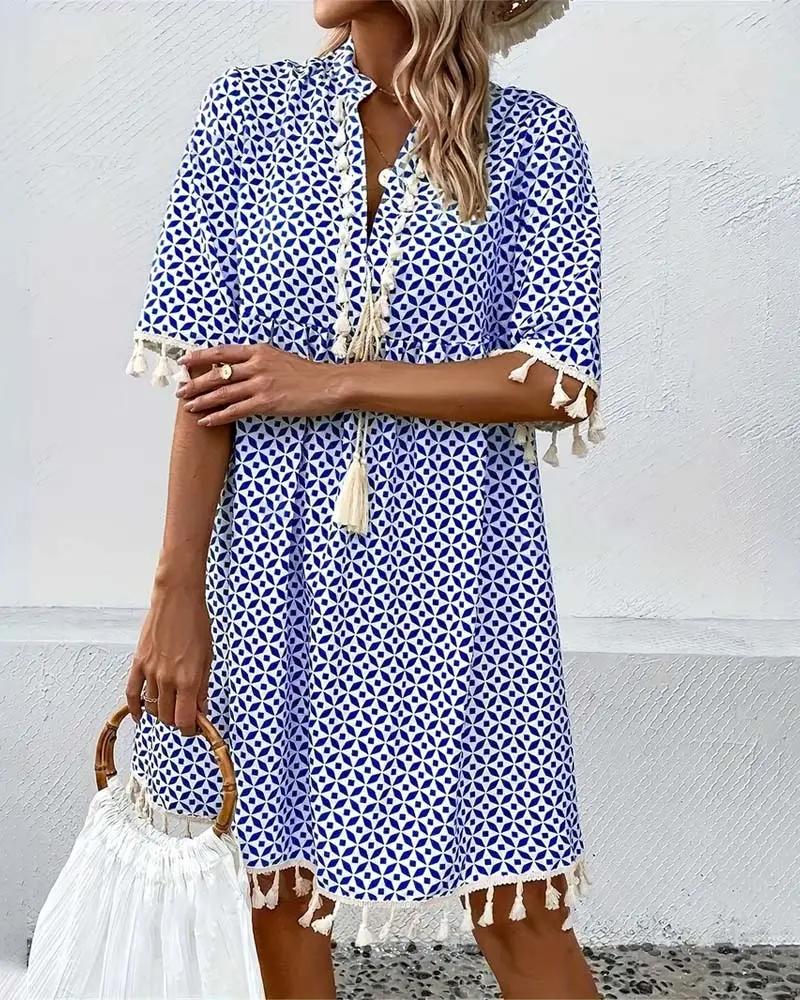 Angelina  - Short Sleeve Mini Dress
