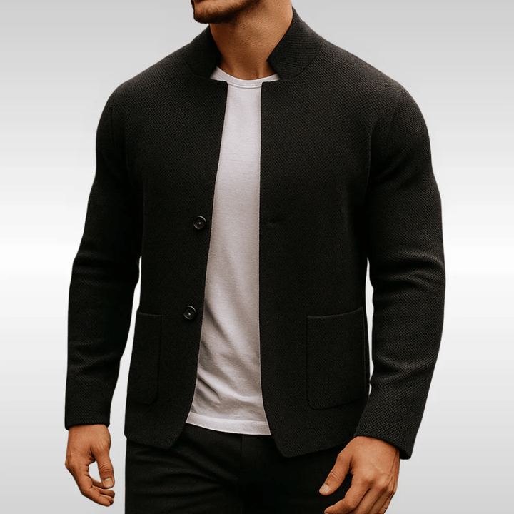 Mateo | Modern Textured Business Knit Cardigan