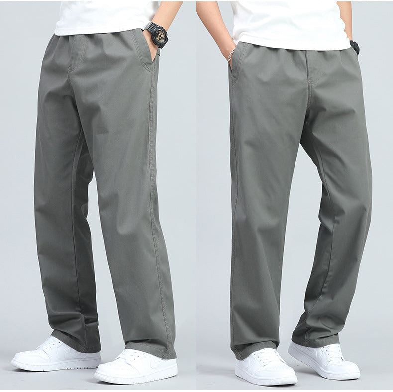 Men's Wide-Leg Trousers with Elasticated Waist