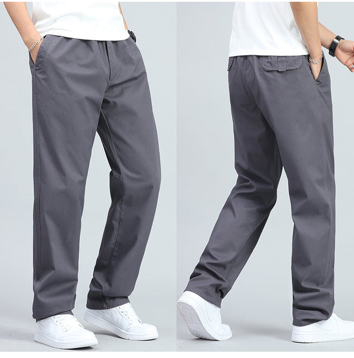 Men's Wide-Leg Trousers with Elasticated Waist