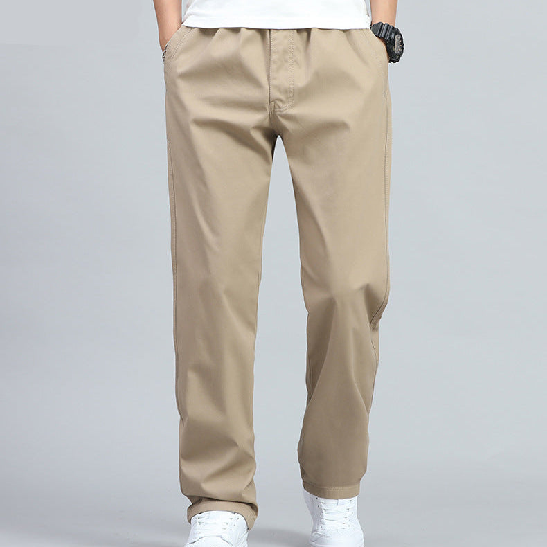 Men's Wide-Leg Trousers with Elasticated Waist