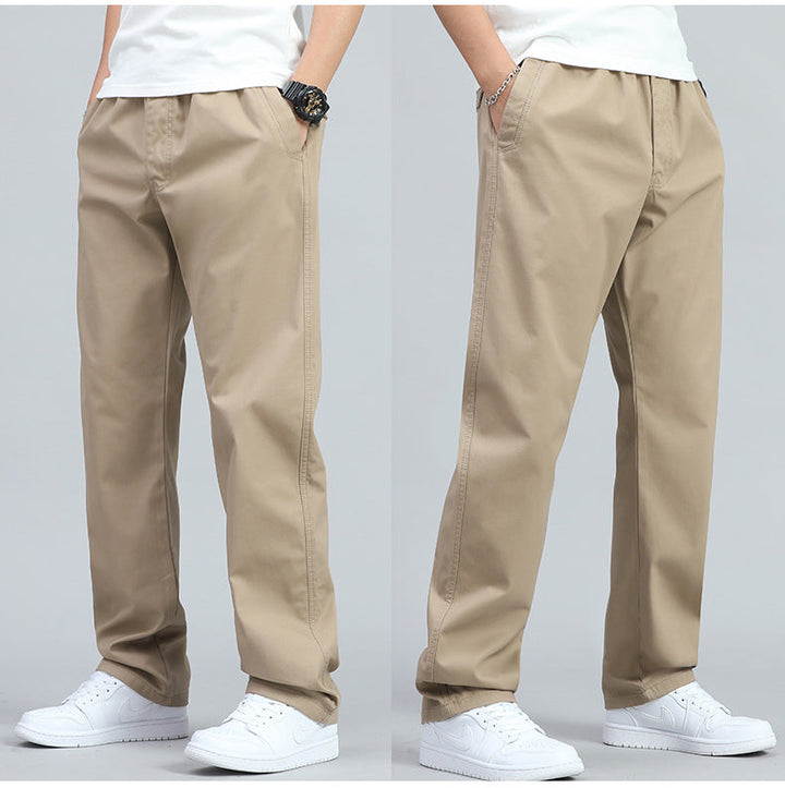 Men's Wide-Leg Trousers with Elasticated Waist