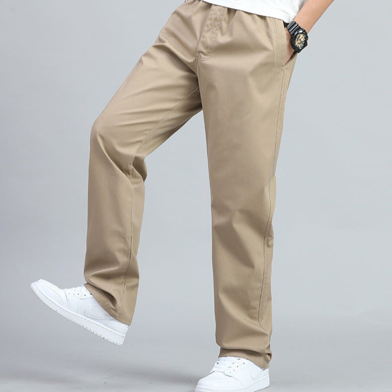 Men's Wide-Leg Trousers with Elasticated Waist