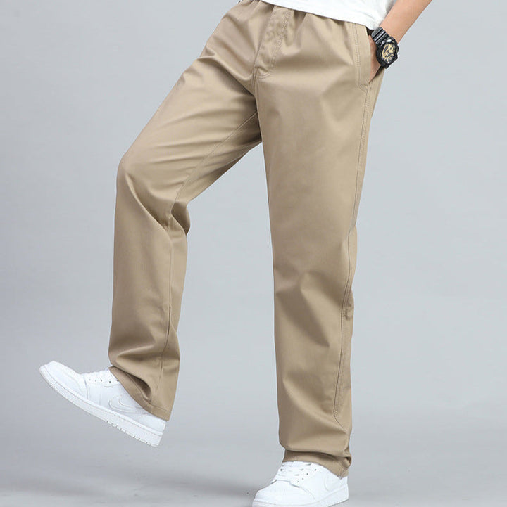 Men's Wide-Leg Trousers with Elasticated Waist