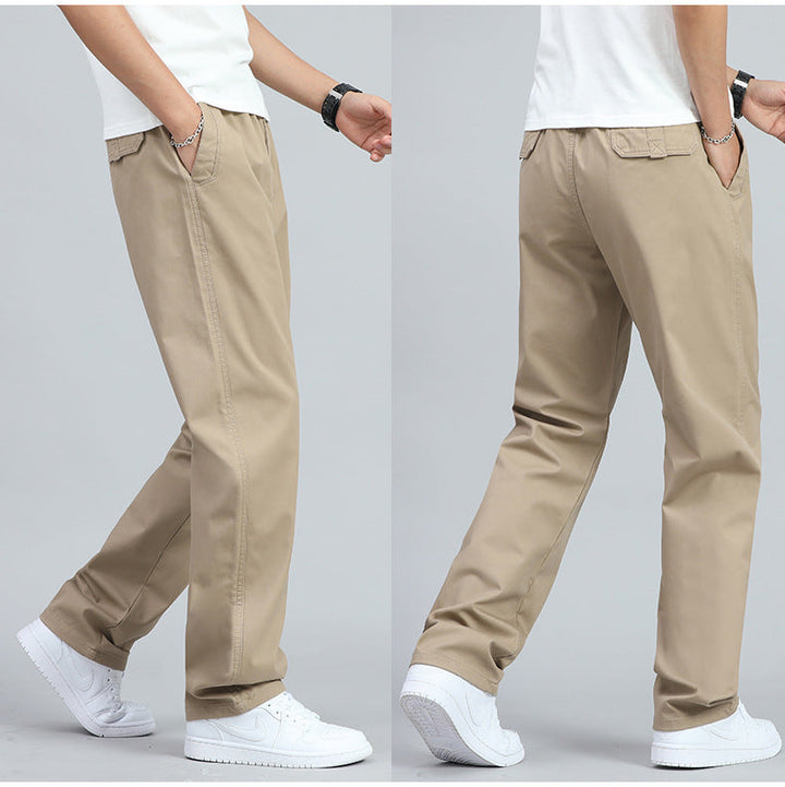 Men's Wide-Leg Trousers with Elasticated Waist