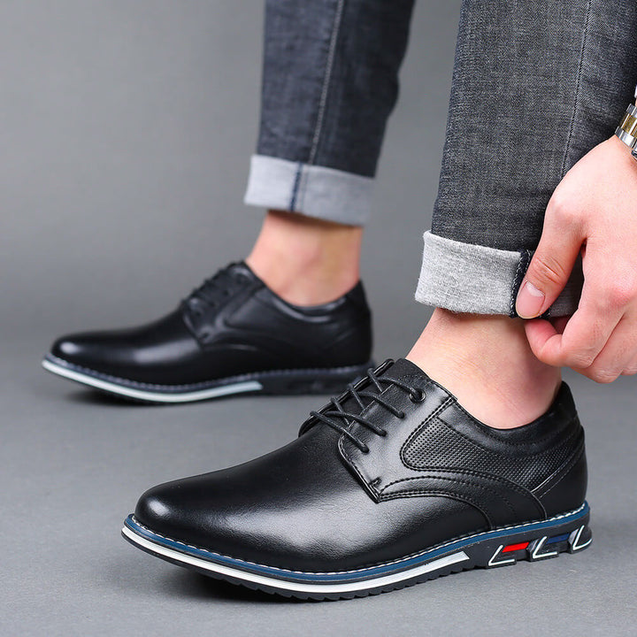 Lucciano Santi Leather Derby Shoes