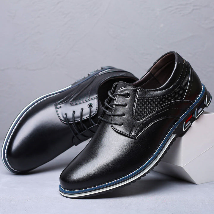 Lucciano Santi Leather Derby Shoes