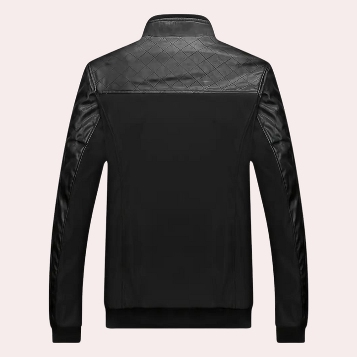 Men's Burgundy Bomber Jacket