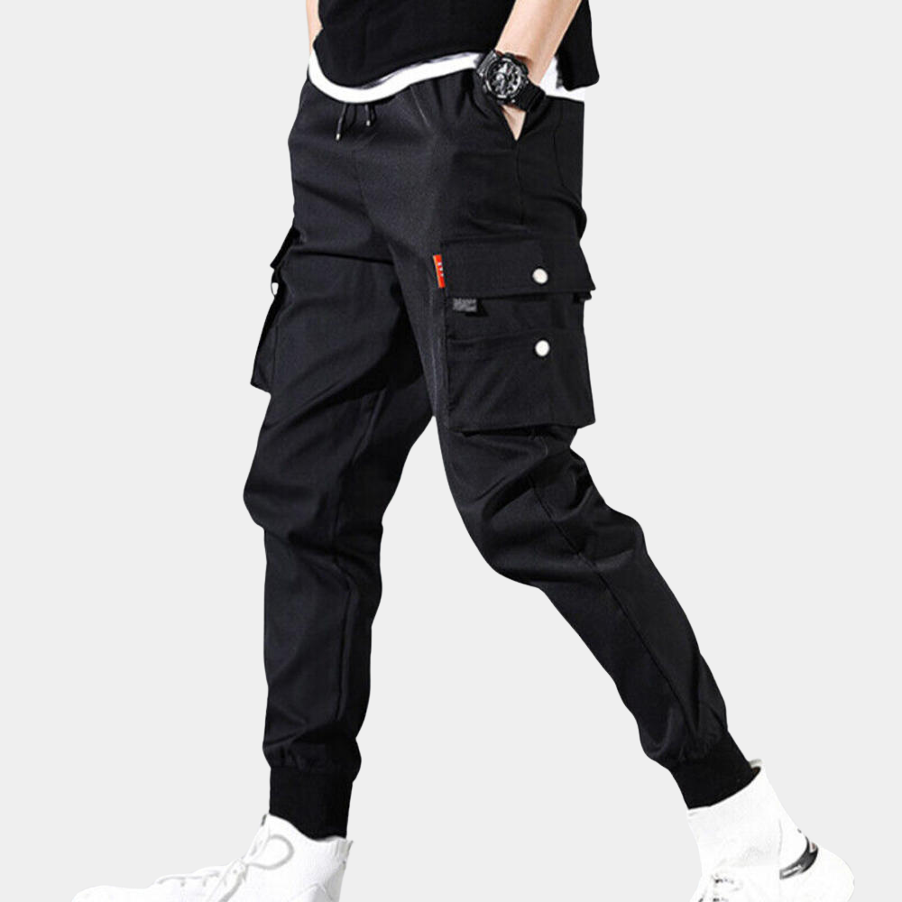 Men's Cargo Trousers with Zip Pockets