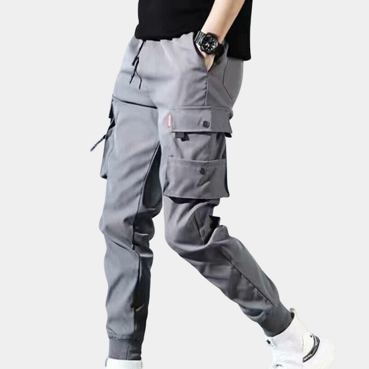 Men's Cargo Trousers with Zip Pockets
