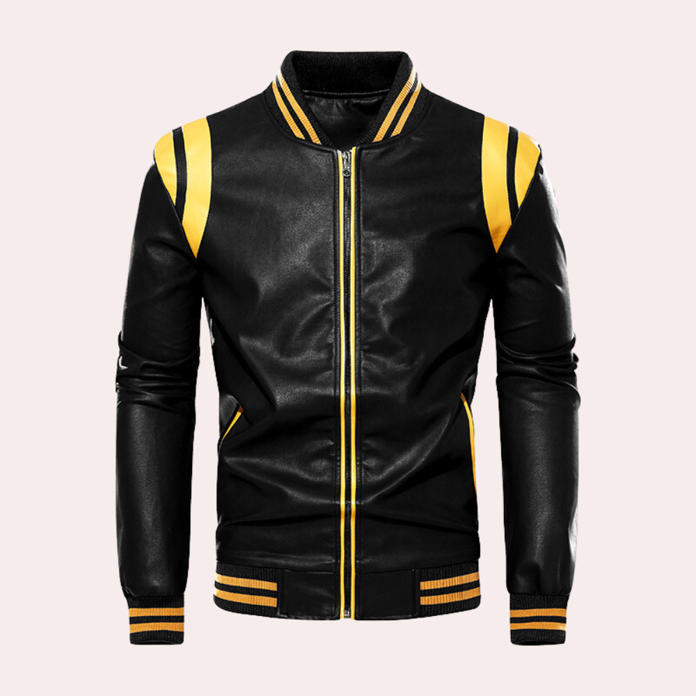 Men's Bomber Jacket with Relaxed Fit