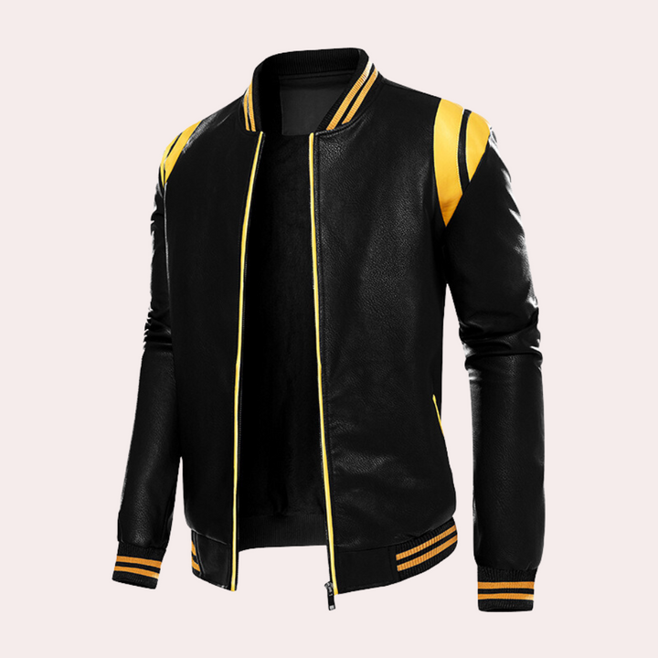 Men's Bomber Jacket with Relaxed Fit