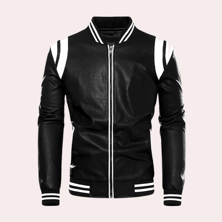 Men's Bomber Jacket with Relaxed Fit