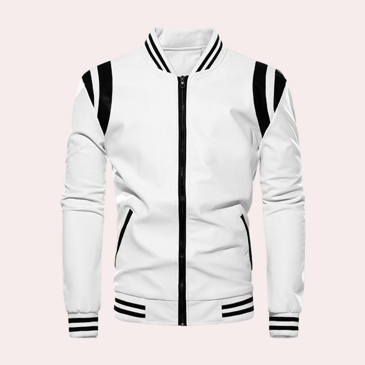 Men's Bomber Jacket with Relaxed Fit