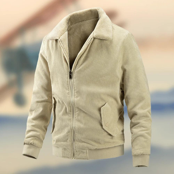 Men's Corduroy Jacket with a Classic Cut