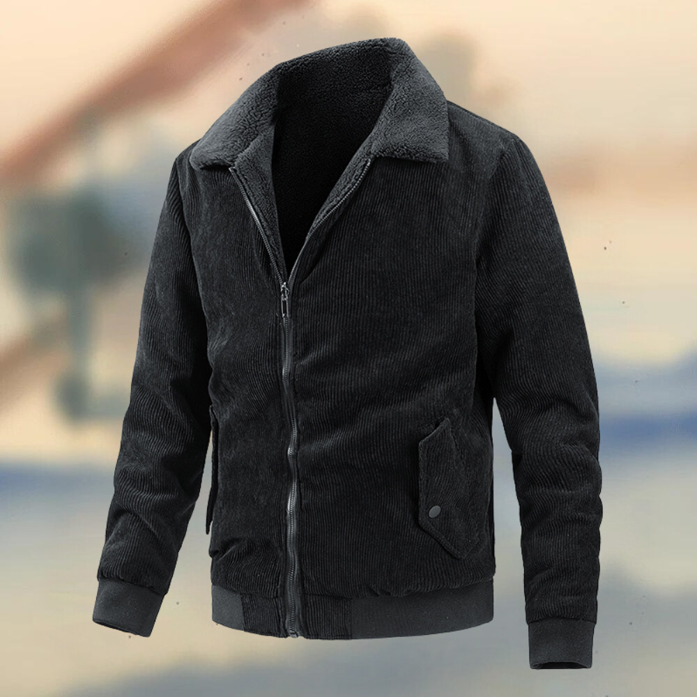 Men's Corduroy Jacket with a Classic Cut