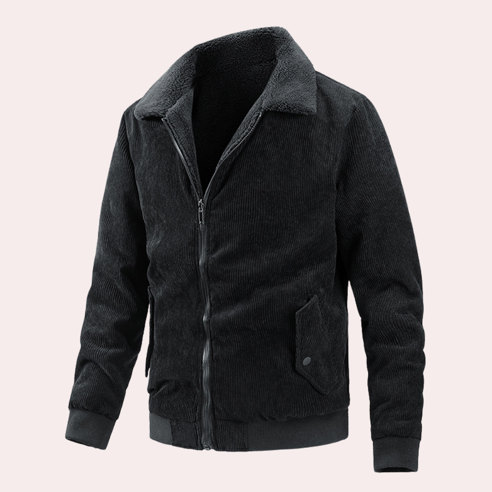 Men's Corduroy Jacket with a Classic Cut