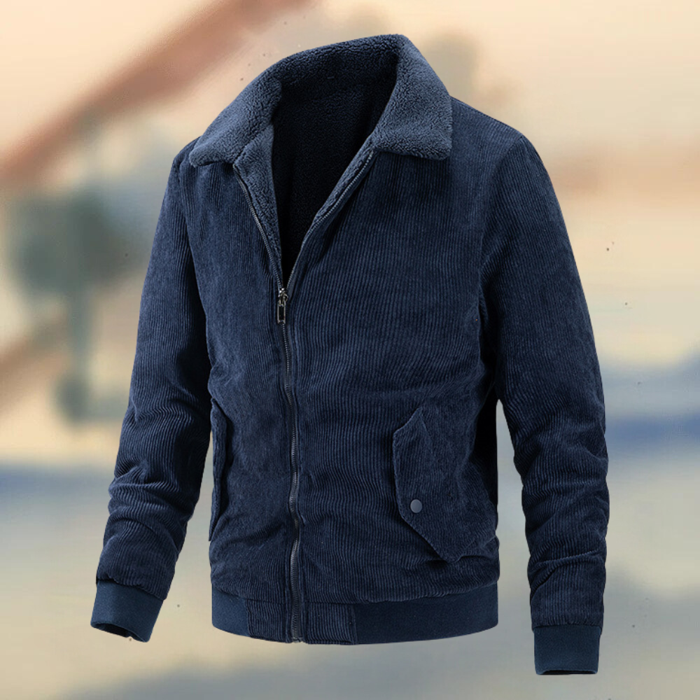 Men's Corduroy Jacket with a Classic Cut