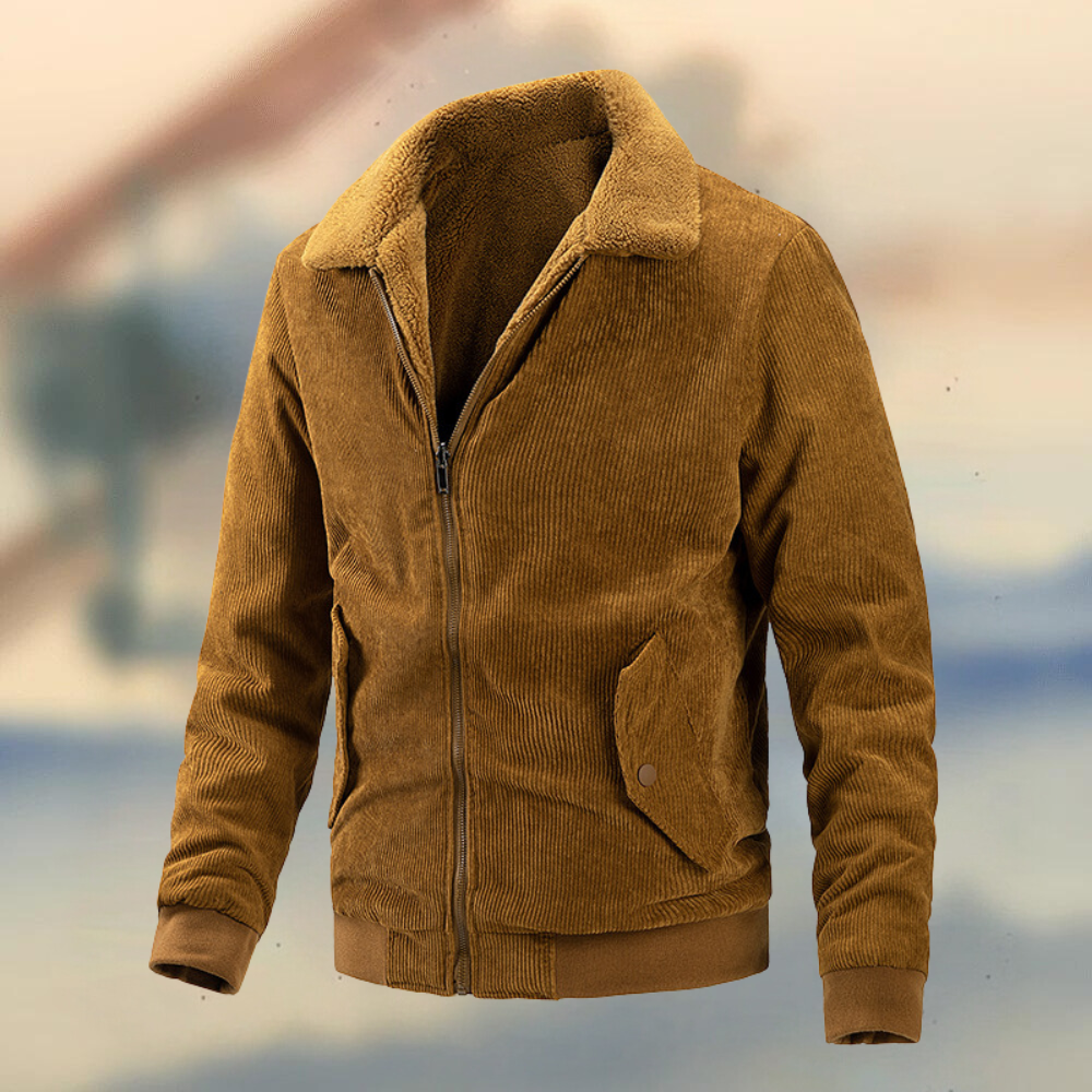 Men's Corduroy Jacket with a Classic Cut