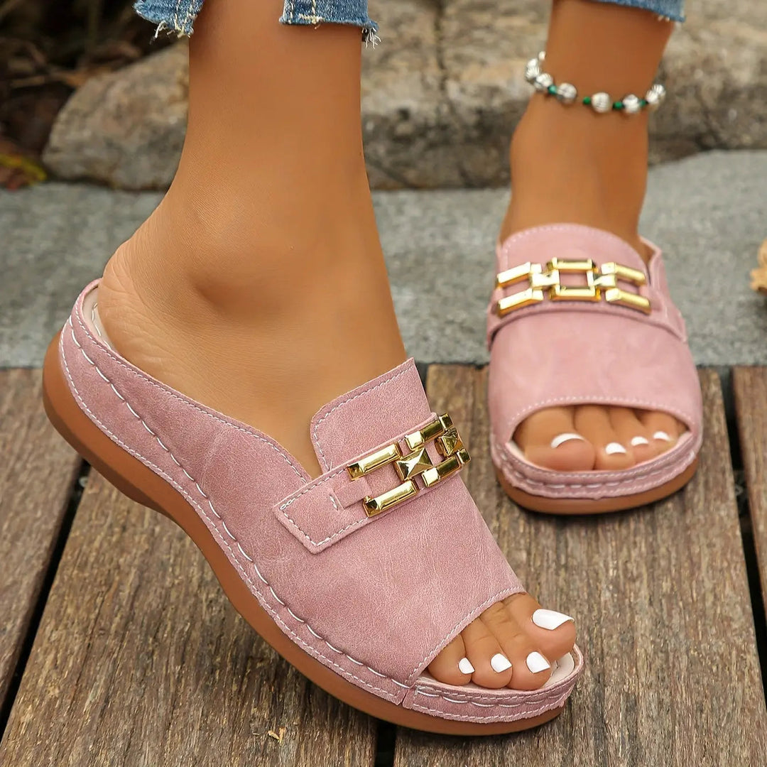 Chain Slide Sandals