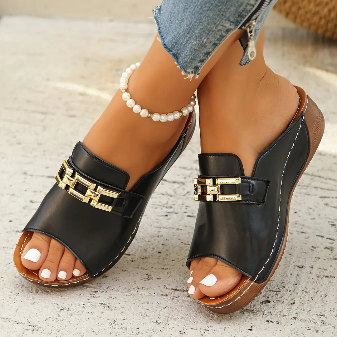 Chain Slide Sandals