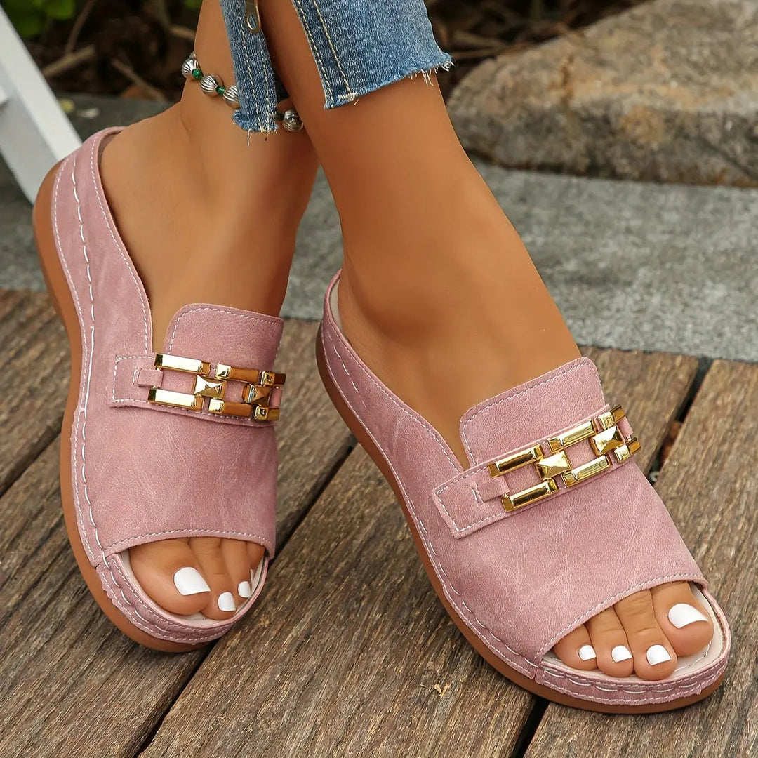 Chain Slide Sandals