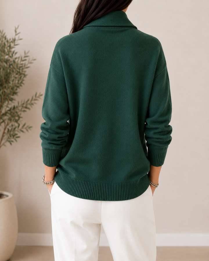 Women's Longline Long Sleeve Knit Jumper