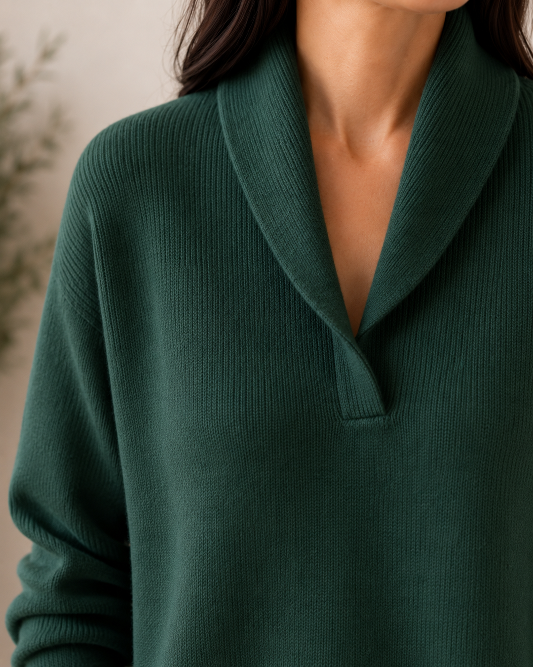 Women's Longline Long Sleeve Knit Jumper