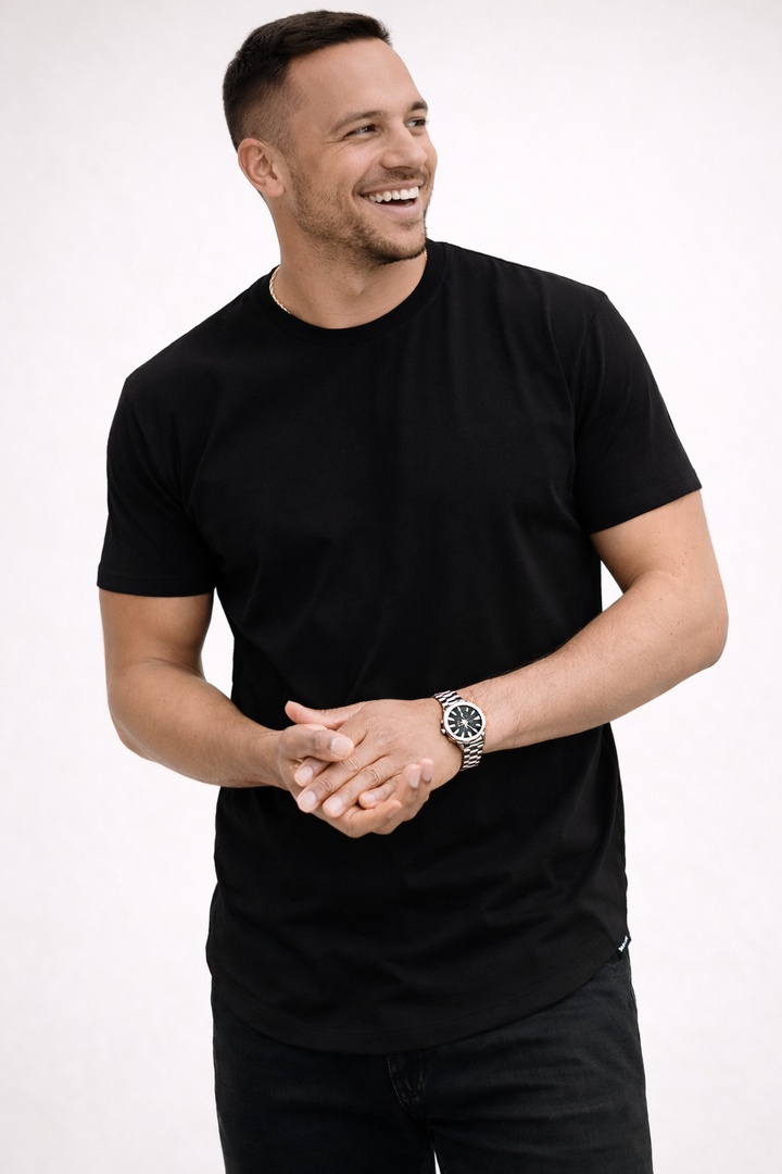 T-Shirt Homme Col Rond Coupe Classique